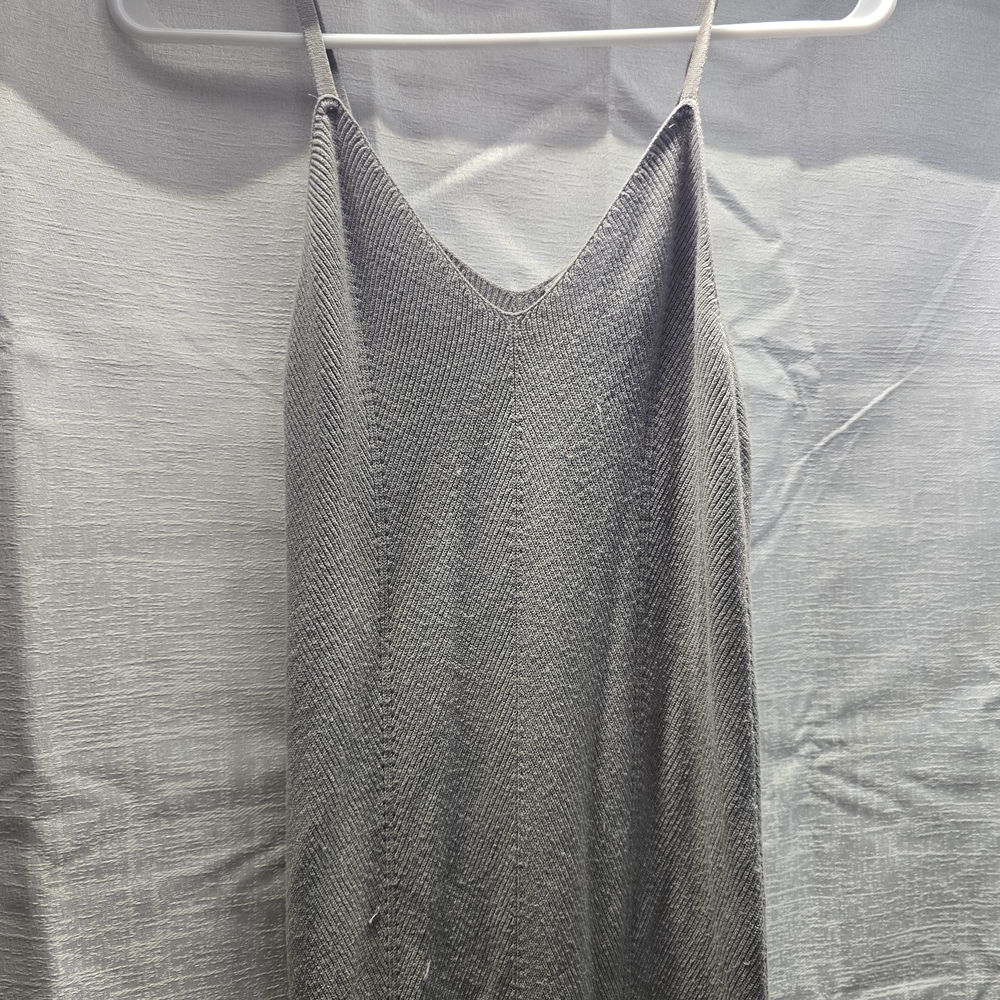 Elegant Gray Midi Dress